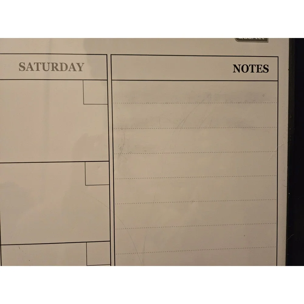 Quartet Monthly Calendar Whiteboard Cork Combination Board Black Frame 79284